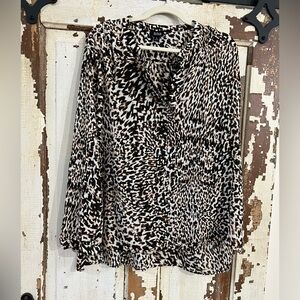 a.n.a ( A New Approach) Animal Print Blouse